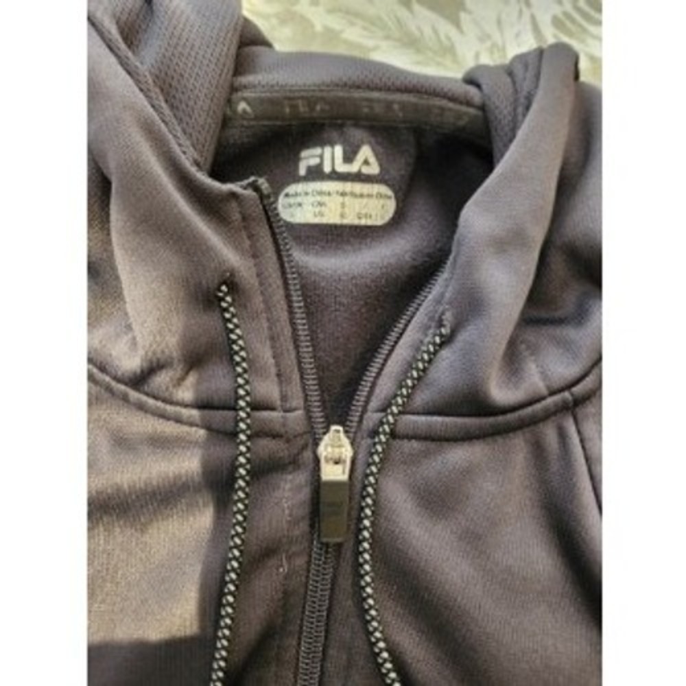 FILA Men's Full Zip Active Hoodie Jacket Athletic Gray